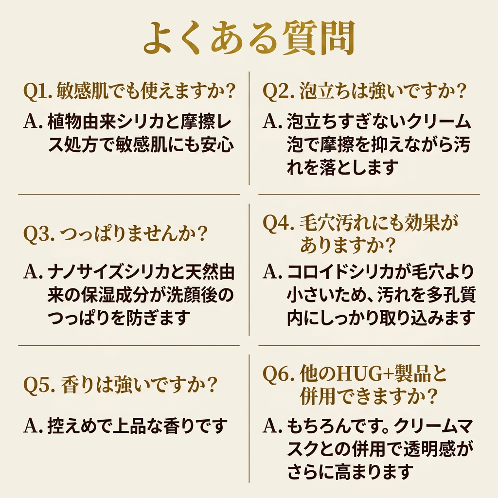 HUG + BEAUTY   nano silica FACIAL　CLEANSER    (フェイシャル　クレンザー）