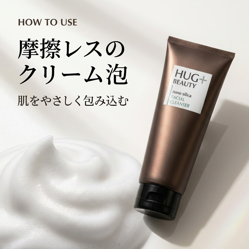 HUG + BEAUTY   nano silica FACIAL　CLEANSER    (フェイシャル　クレンザー）