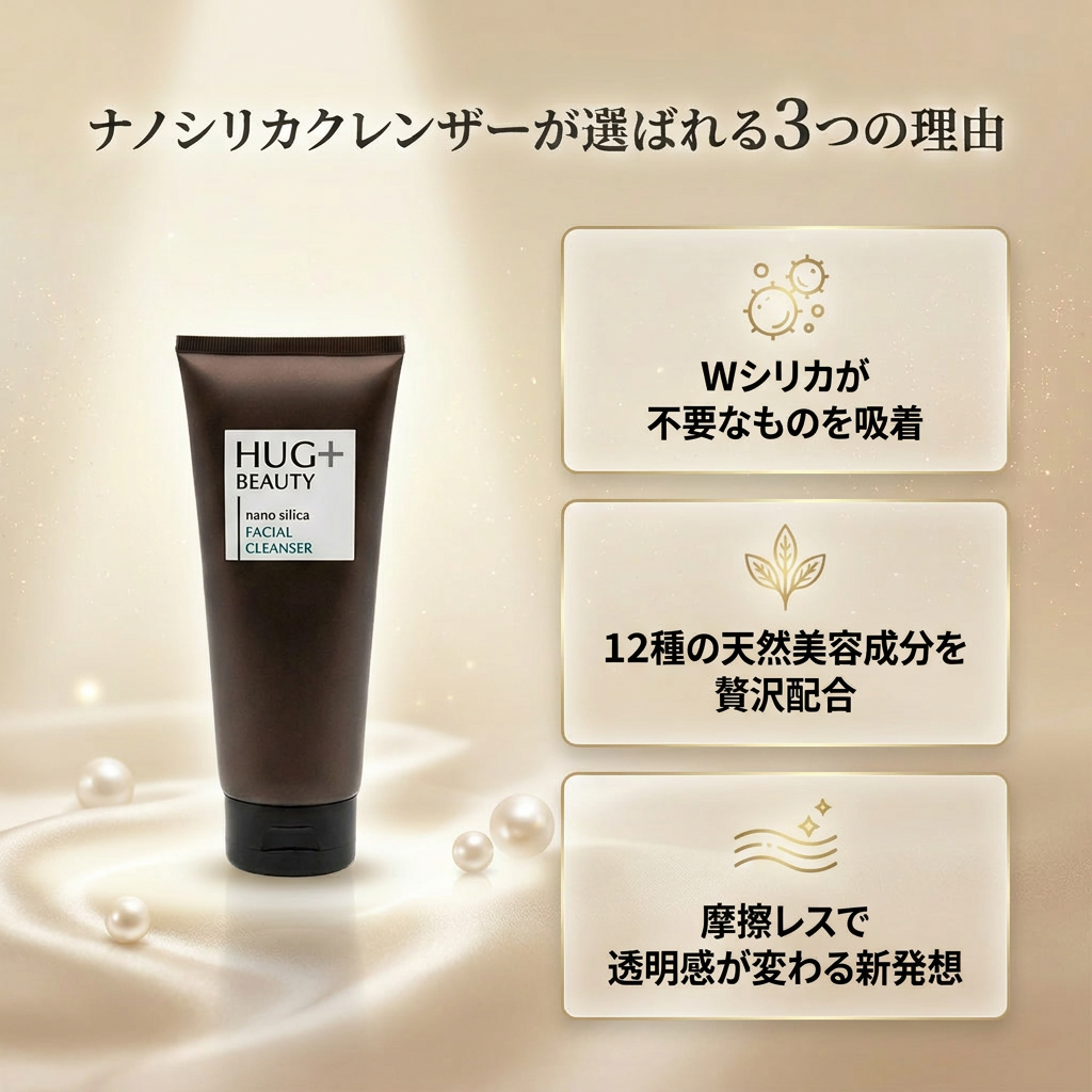 HUG + BEAUTY   nano silica FACIAL　CLEANSER    (フェイシャル　クレンザー）