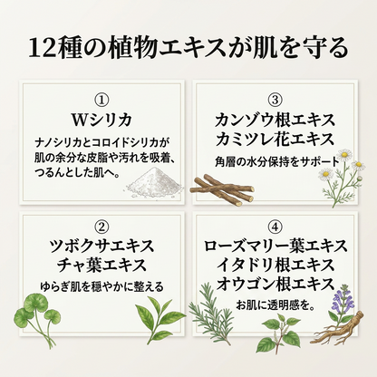 HUG + BEAUTY   nano silica FACIAL　CLEANSER    (フェイシャル　クレンザー）