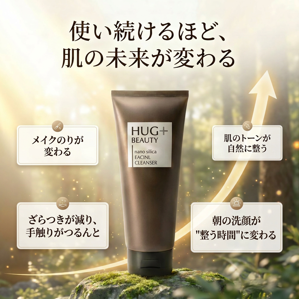 HUG + BEAUTY   nano silica FACIAL　CLEANSER    (フェイシャル　クレンザー）